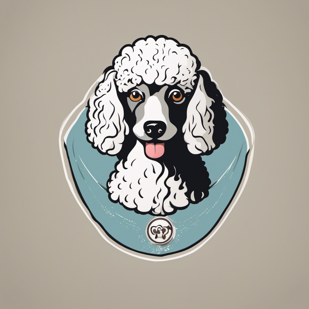 ai generated dog breeder logo for poodles